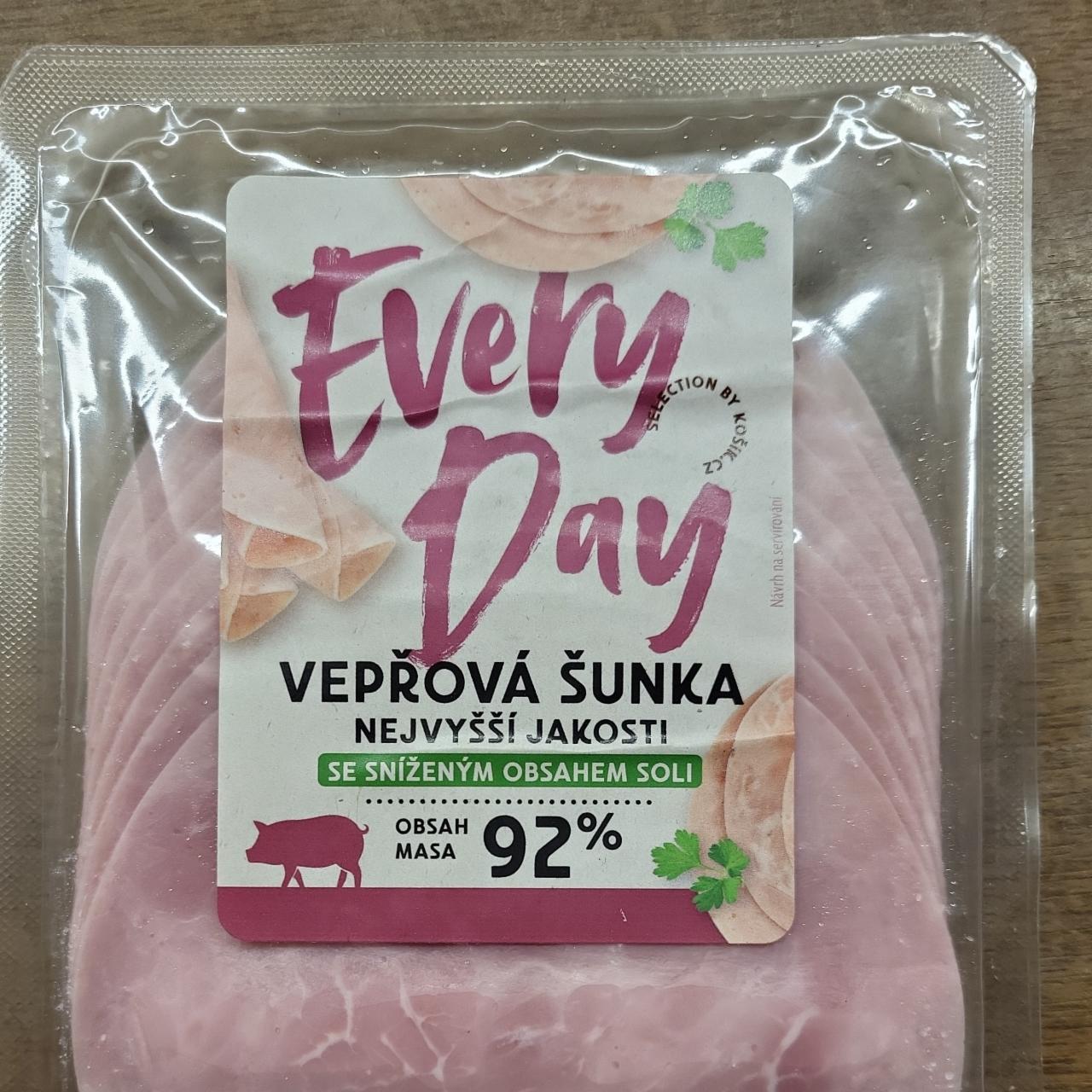 Fotografie - Vepřová šunka 92% se sníženým obsahem soli Every Day