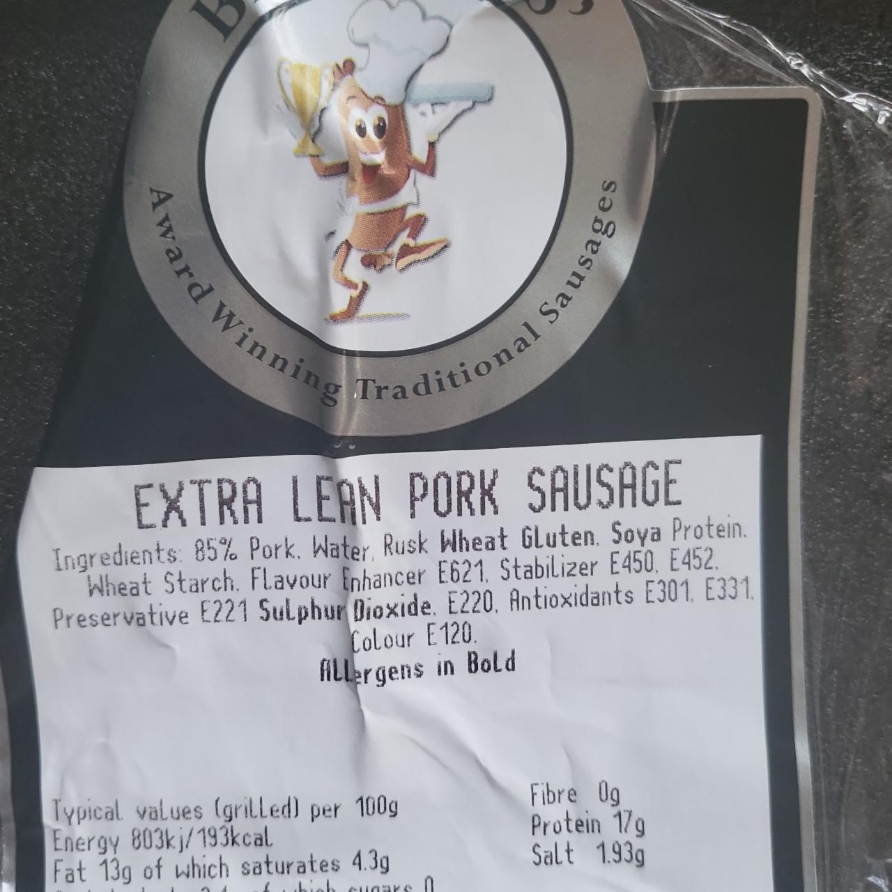 Fotografie - Extra Lean Pork Sausages