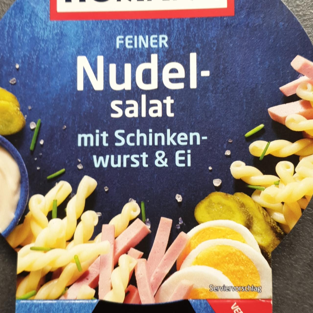 Fotografie - Feiner Nudelsalat mit Schinkenwurst & Ei Homann