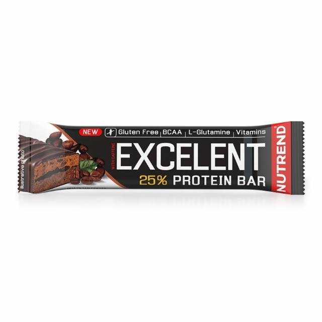 Fotografie - Excelent 25% protein bar with caffeine brazilian coffee (brazilská káva) Nutrend