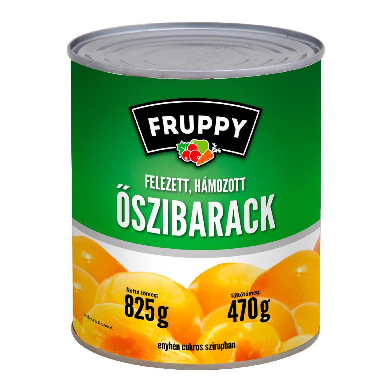 Fotografie - Felezett hámozott őszibarack Fruppy