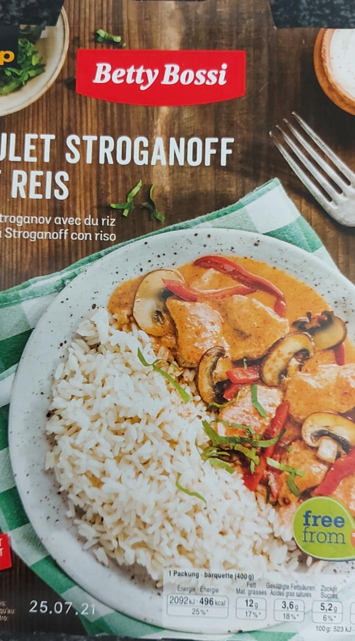 Fotografie - Poulet Stroganoff mit Reis Betty Bossi