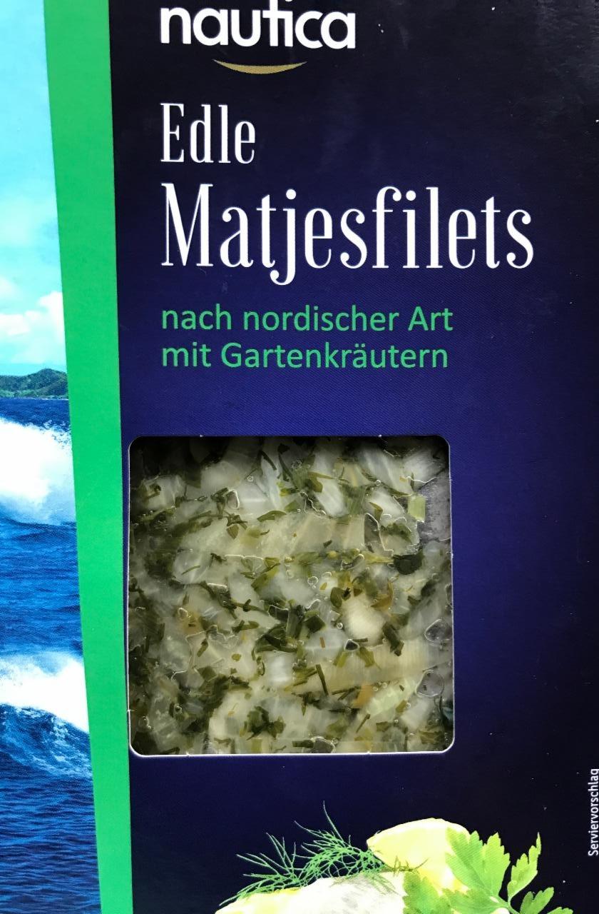 Fotografie - Edle Matjesfilets nach nordischer Art mit Gartenkräutern Nautica