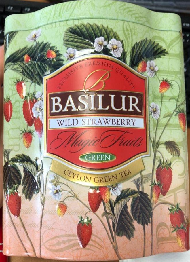 Fotografie - Ceylon Green Tea Wild Strawberry Basilur