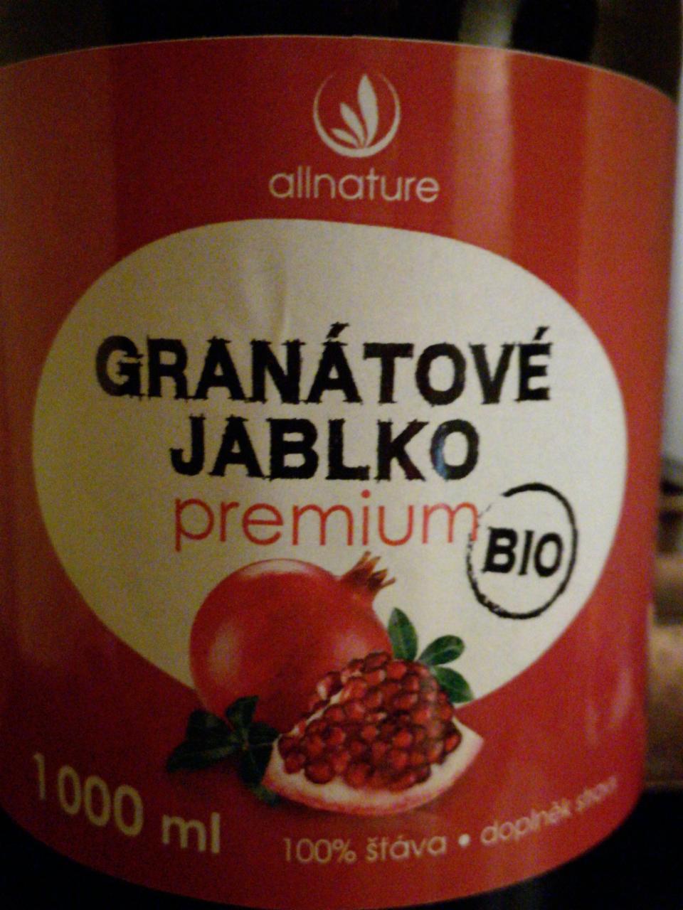 Fotografie - Granátové jablko Premium BIO Allnature