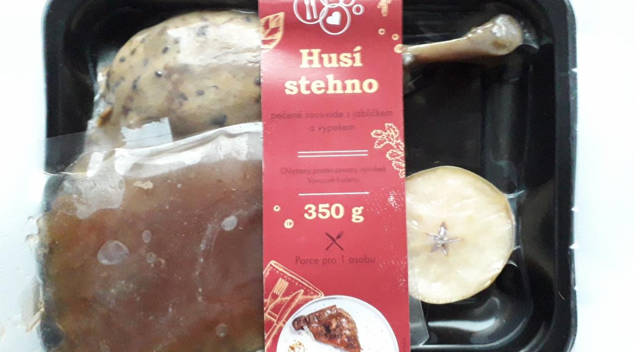 Fotografie - Husí stehno pečené sous-vide s jablíčkem a výpekem Zdravé stravování