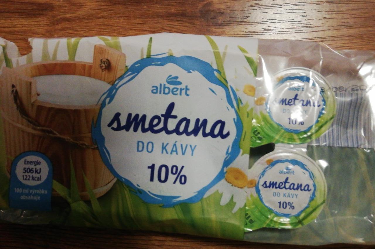 Fotografie - Smetana do kávy 10% Albert