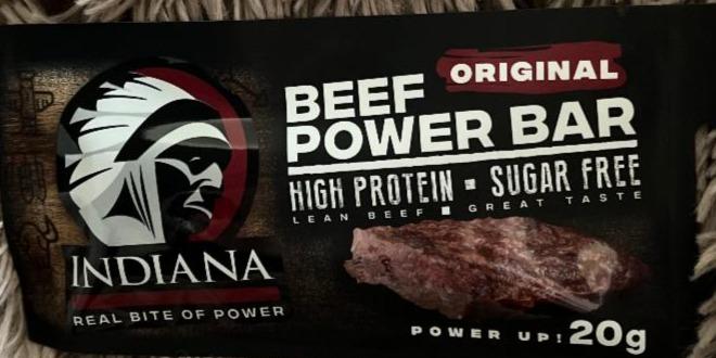 Fotografie - Beef Power Bar Original Indiana Jerky