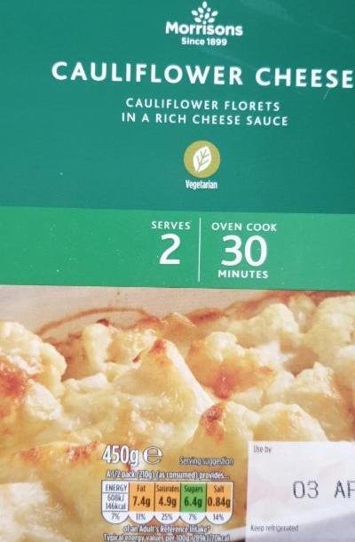 Fotografie - Cauliflower cheese Morrisons