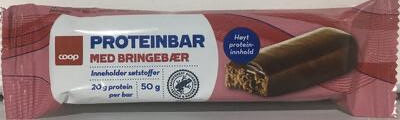 Fotografie - Proteinbar med bringebær