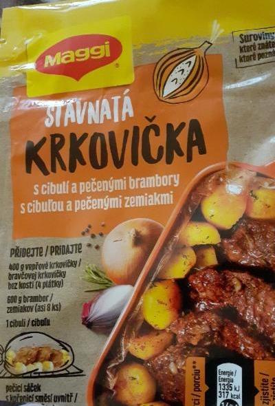 Fotografie - Šťavnatá krkovička s cibulí a pečenými brambory Maggi