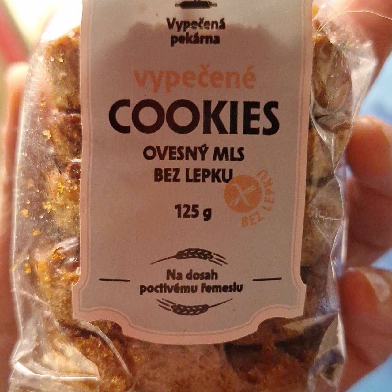 Fotografie - Vypečené cookies ovesný mls bez lepku Vypečená pekárna