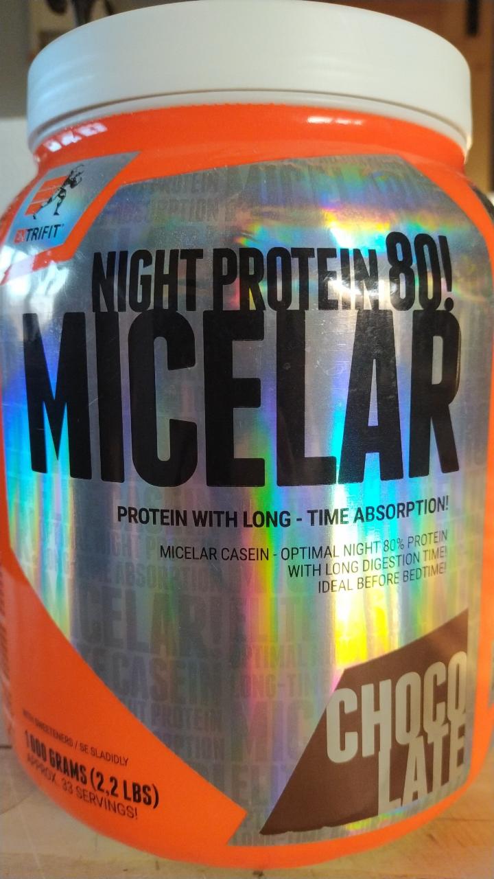 Fotografie - Night protein 80! micelar chocolate Extrifit