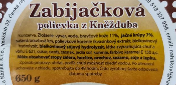 Fotografie - Polévka Zabíjačková z Kněžduba