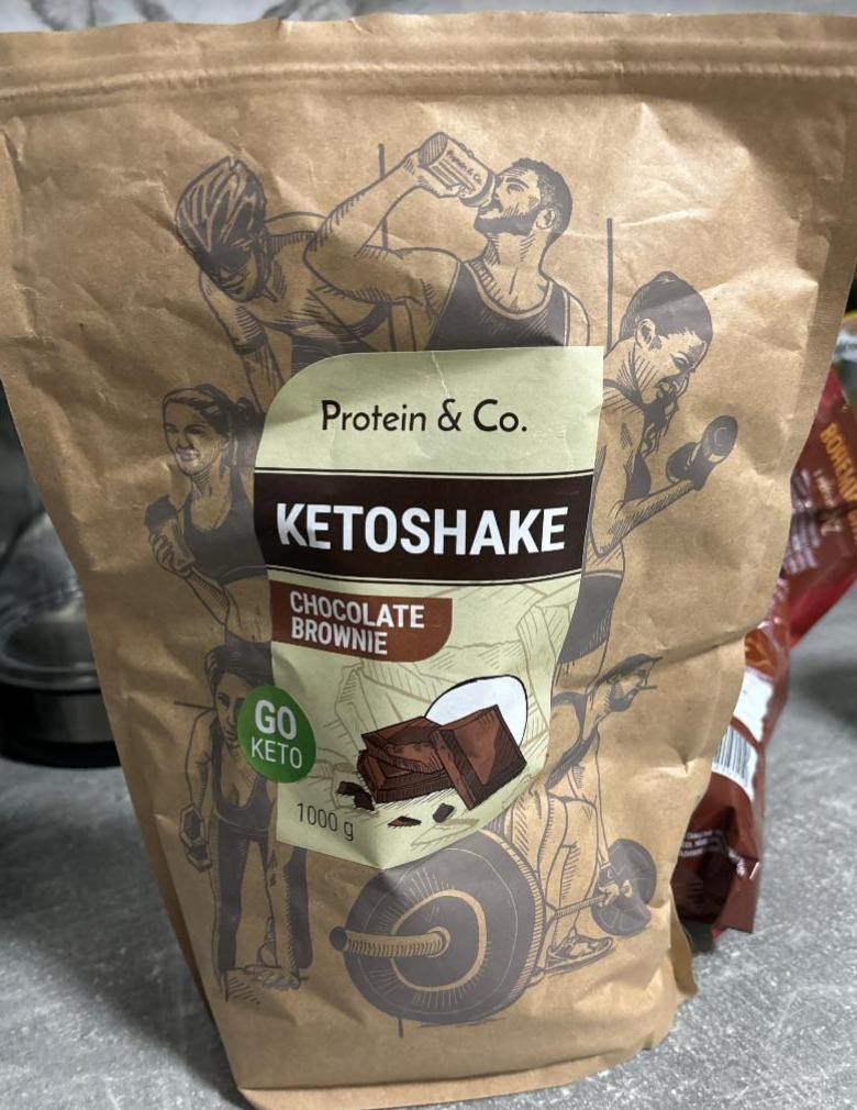 Fotografie - Ketoshake chocolate brownie Protein & Co.