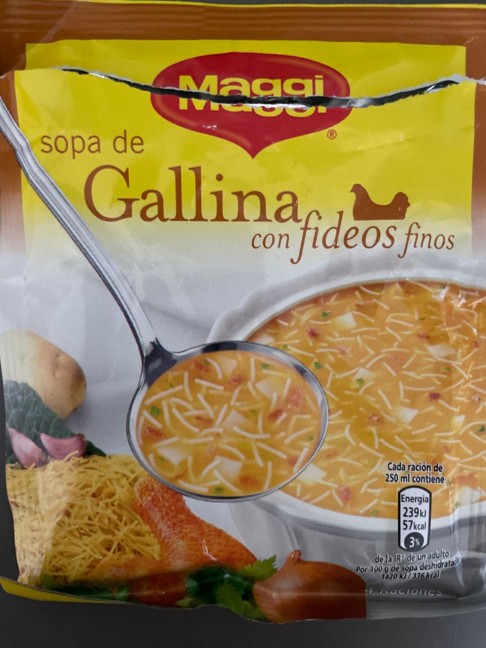 Fotografie - Sopa de Pollo con Fideos Finos Maggi