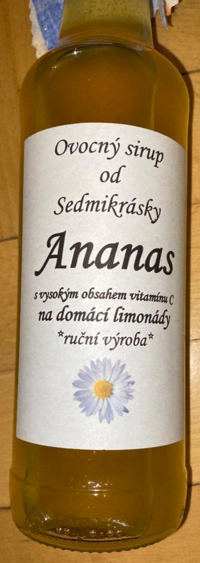 Fotografie - Ovocný sirup od Sedmikrásky Ananas