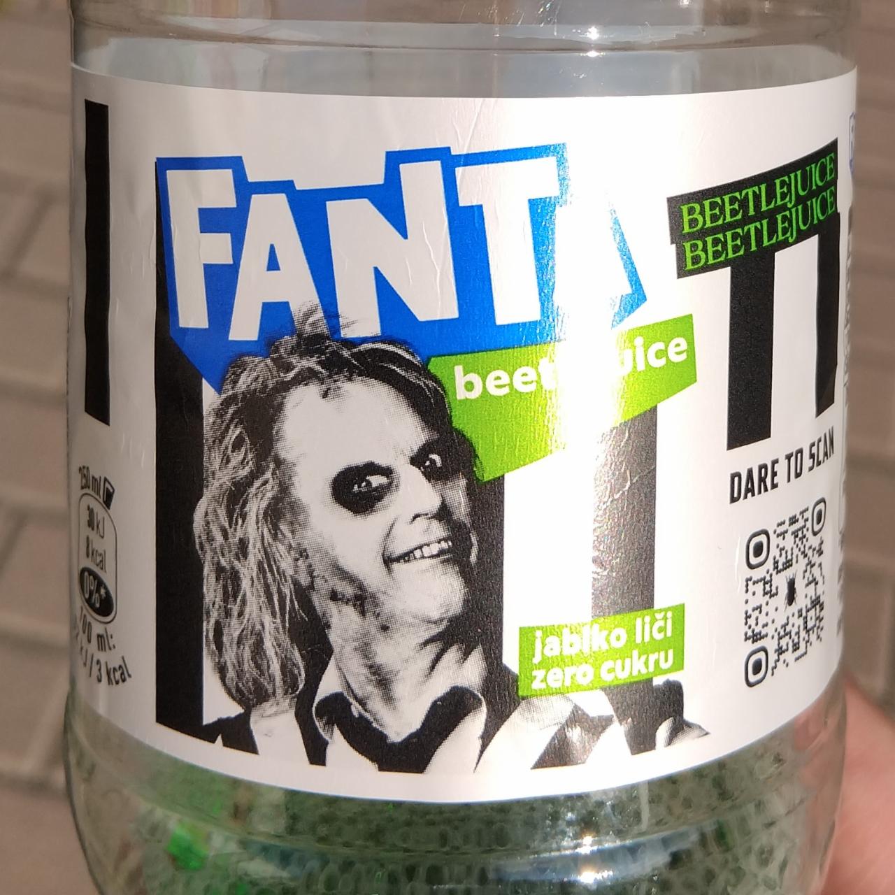 Fotografie - Beetlejuice jablko liči zero cukru Fanta