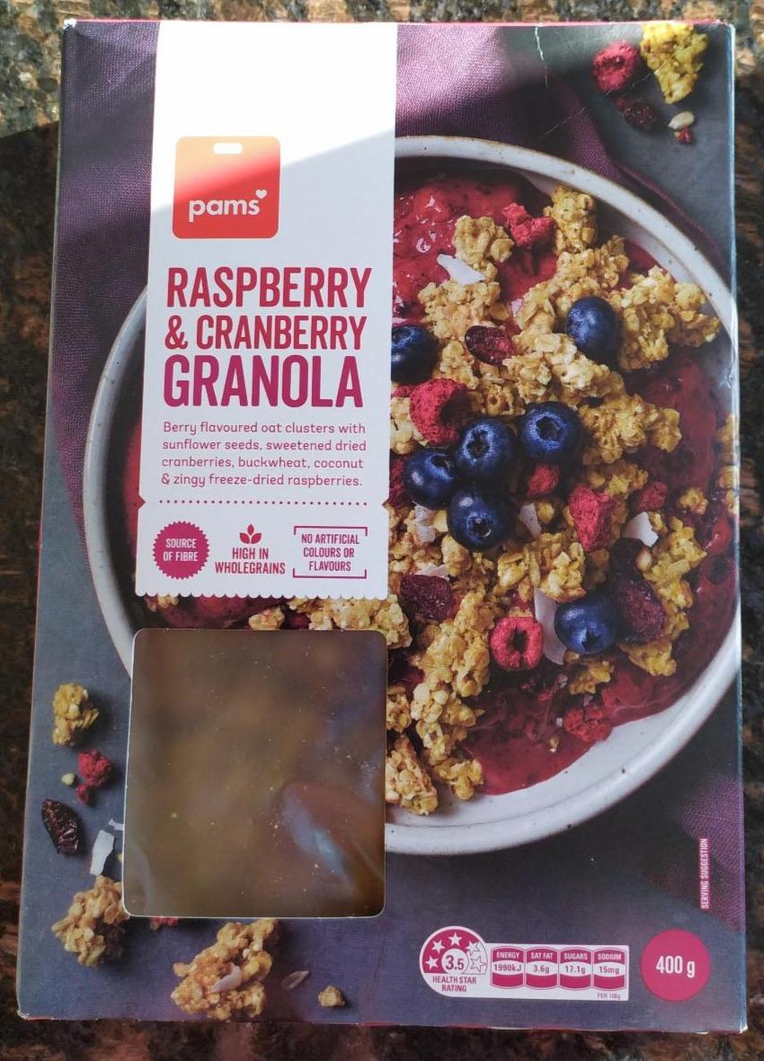 Fotografie - Raspberry & cranberry granola Pams