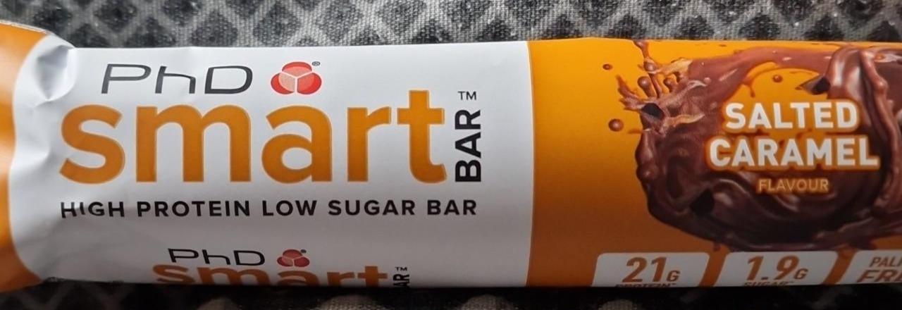 Fotografie - High Protein Low Sugar Bar Salted Caramel PhD Smart