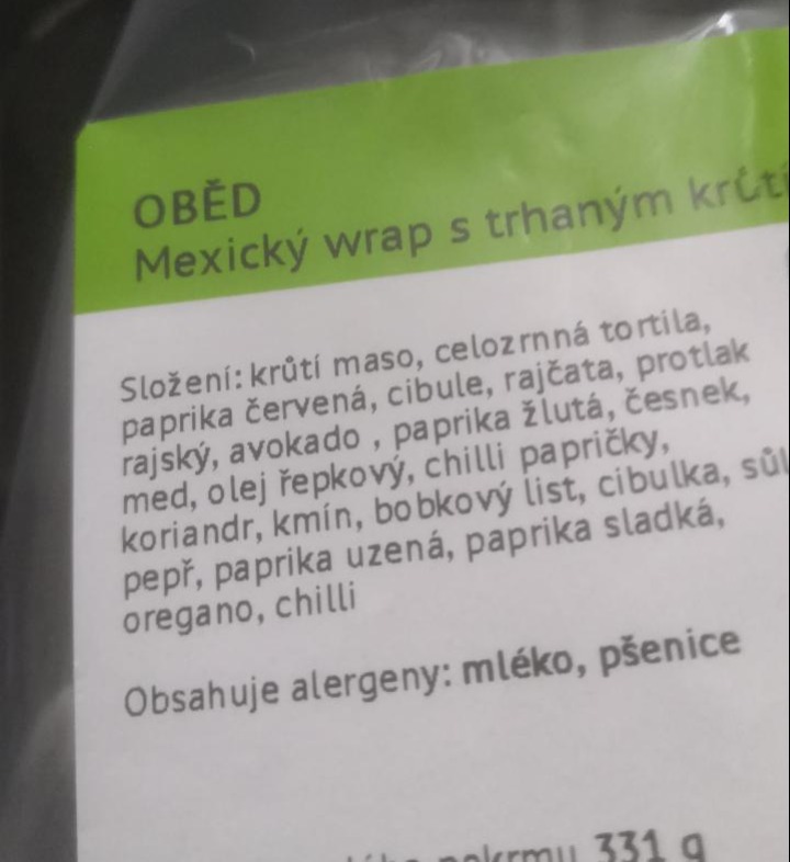 Fotografie - Mexický wrap s trhaným krůtím masem a guacamole Zdravé stravování