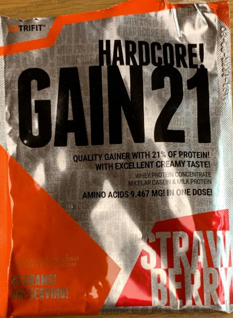 Fotografie - HARDCORE GAIN 21 strawberry Extrifit