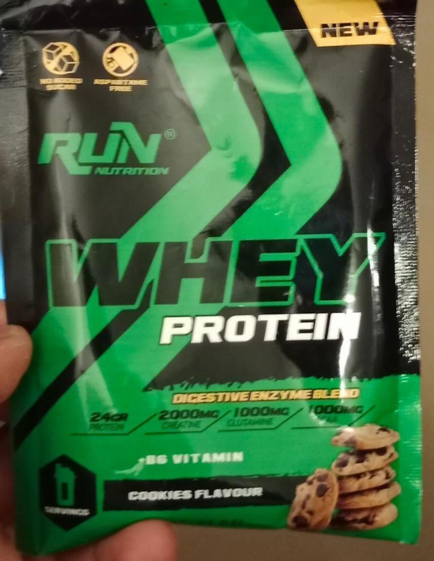 Fotografie - Whey protein cookies flavour Run nutrition