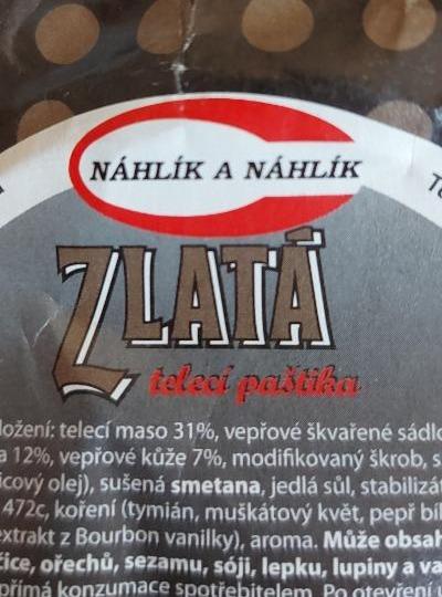 Fotografie - Zlatá telecí paštika Náhlík a Náhlík