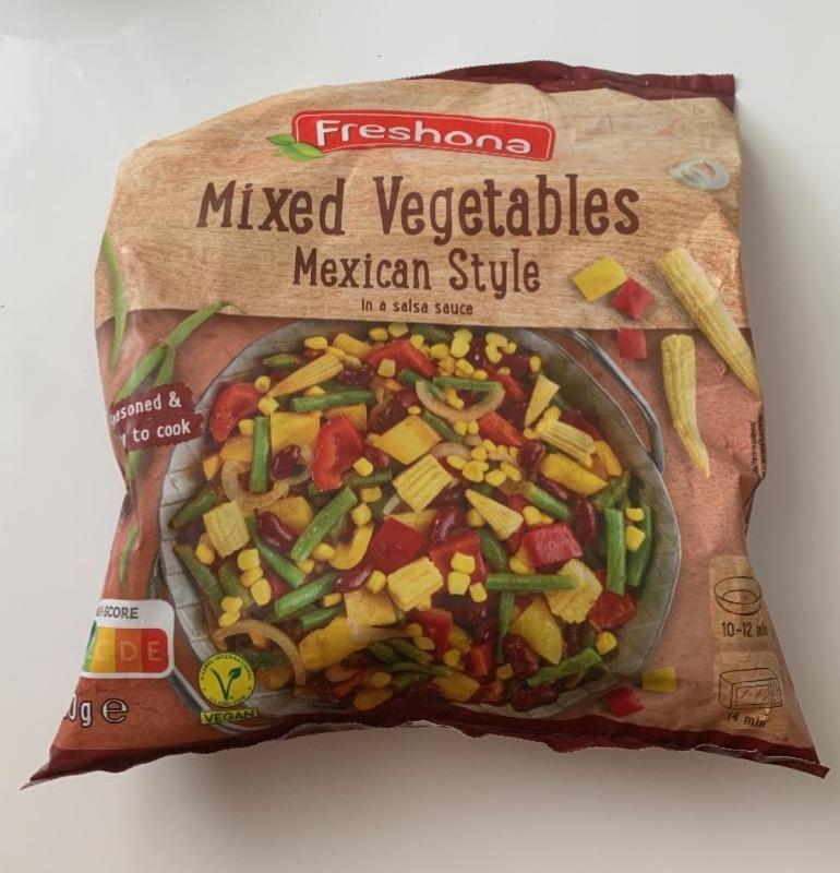 Fotografie - Mixed Vegetables mexican style in a salsa sauce Freshona