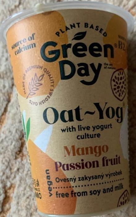 Fotografie - Oat Yog Mango & Passion Fruit Green Day