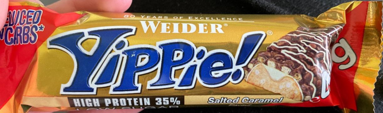 Fotografie - Yippie! Nuts 32% Protein Caramel Peanut Butter Flavour Bar Weider