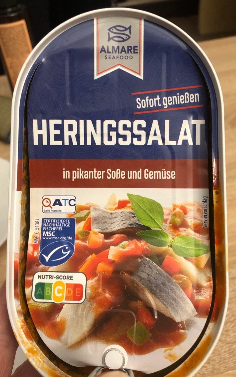 Fotografie - Heringssalat in pikanter soße und gemüse Almare Seafood