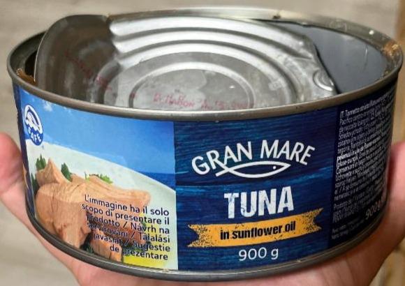 Fotografie - Tuna in sunflower oil Gran Mare