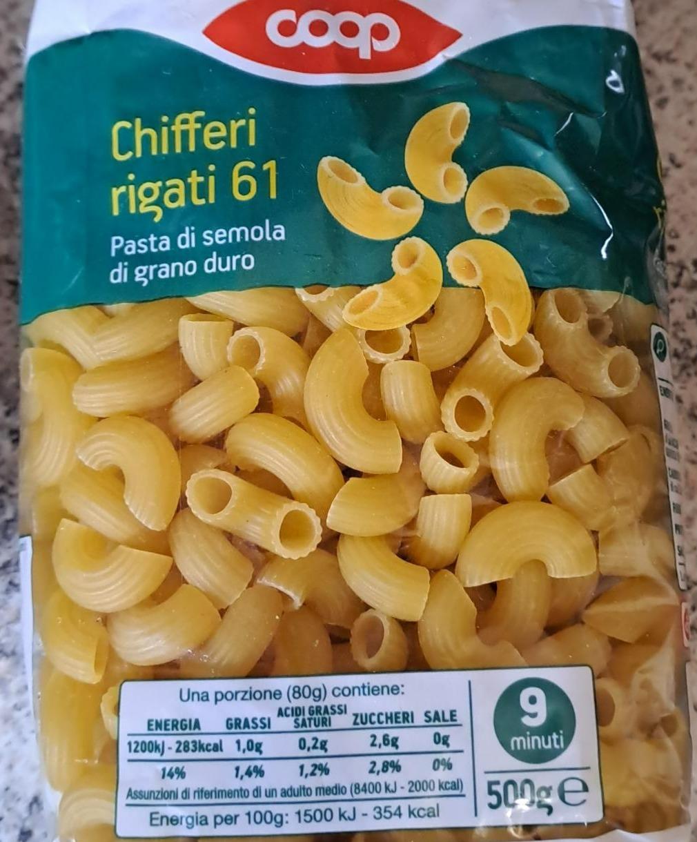 Fotografie - Chifferi rigati 61 pasta di semola Coop