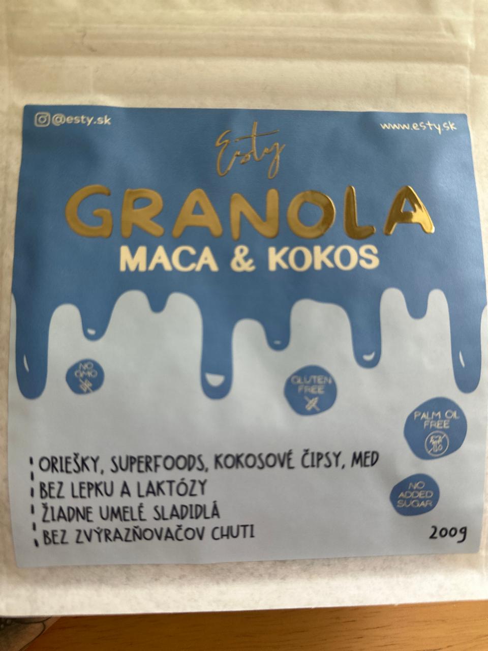 Fotografie - Granola Maca & Kokos Esty