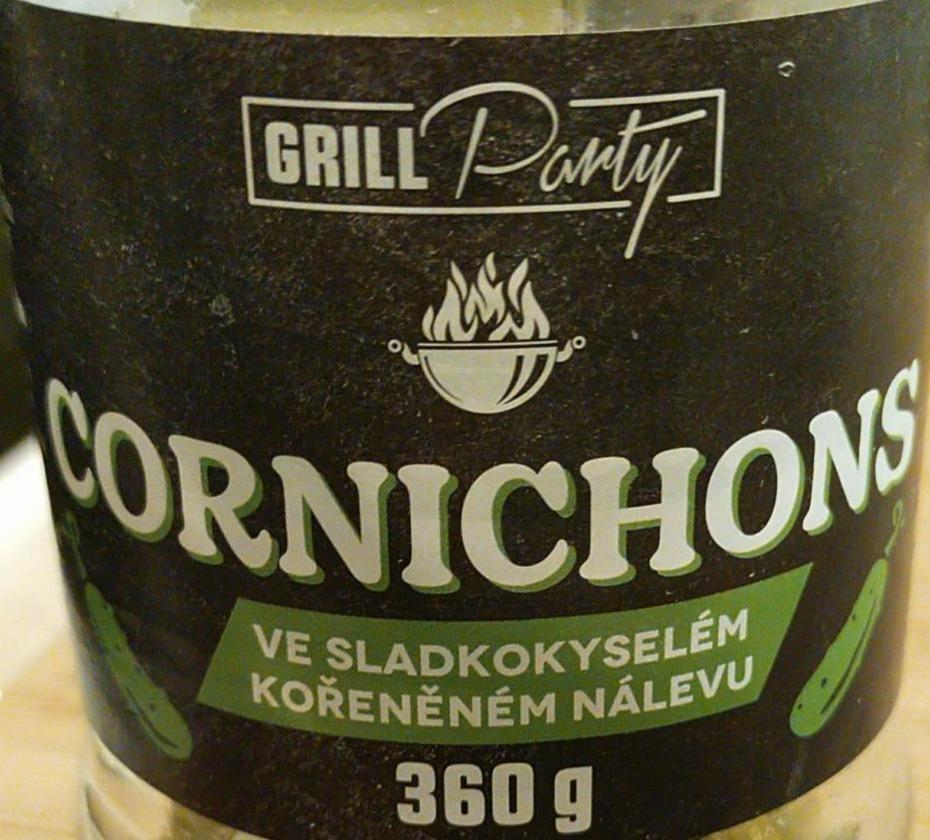 Fotografie - Cornichons ve sladkokyselém kořeněném nálevu Grill Party