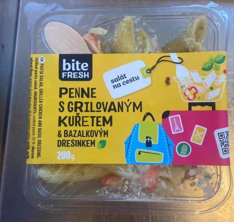 Fotografie - Penne s grilovaným kuřetem & bazalkovým dresingem bite Fresh