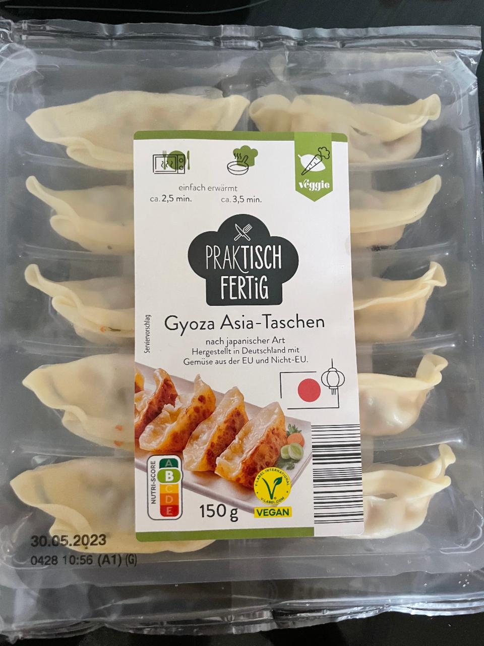 Fotografie - Gyoza Asia-Taschen Praktisch Fertig Aldi