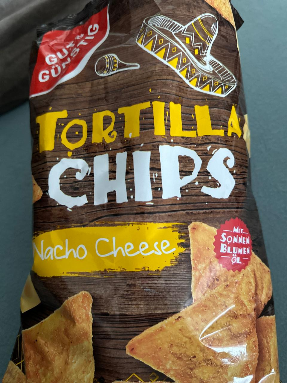 Fotografie - Tortilla chips nacho cheese Gut&Günstig