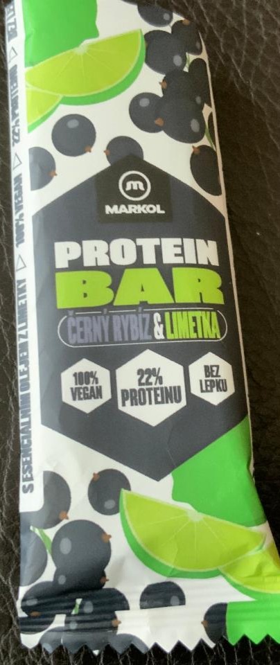 Fotografie - Protein Bar černý rybíz & limetka Markol