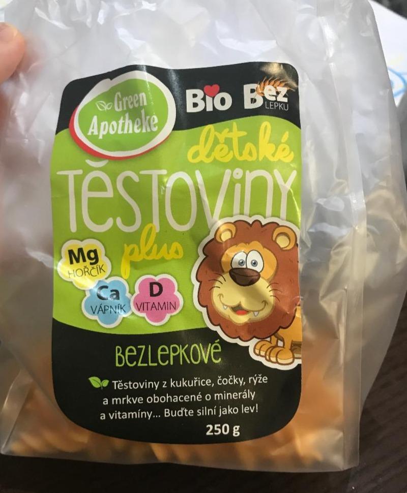 Fotografie - Dětské BIO těstoviny LEV bez lepku Green Apotheke