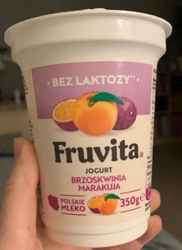 Fotografie - Jogurt brzoskwinia marakuja bez laktozy FruVita