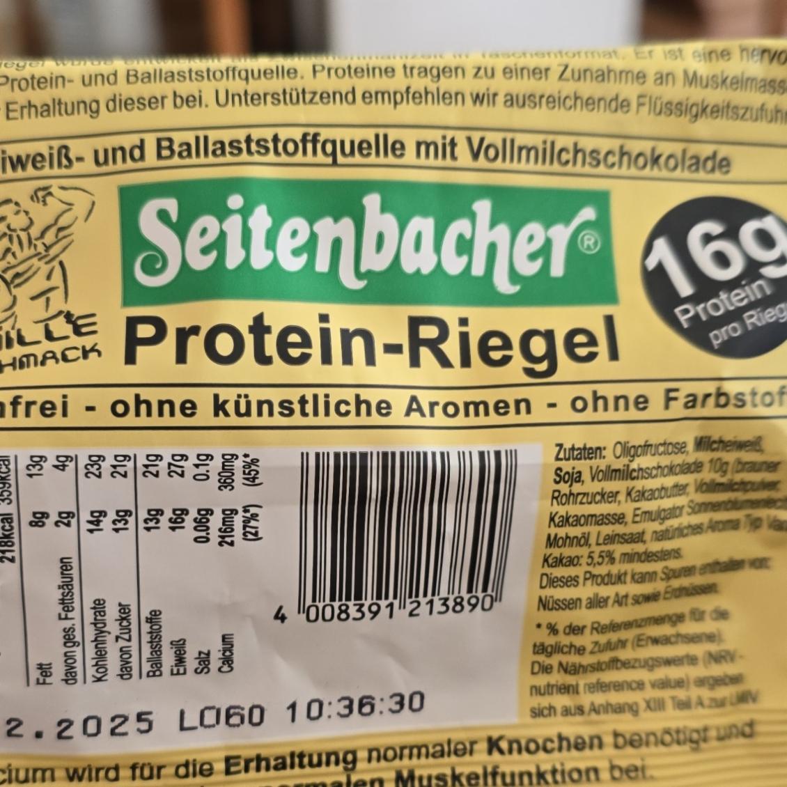 Fotografie - Seitenbacher protein vanille