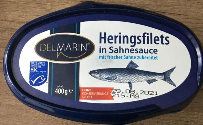 Fotografie - Heringsfilet in Sahnesauce Del Marin