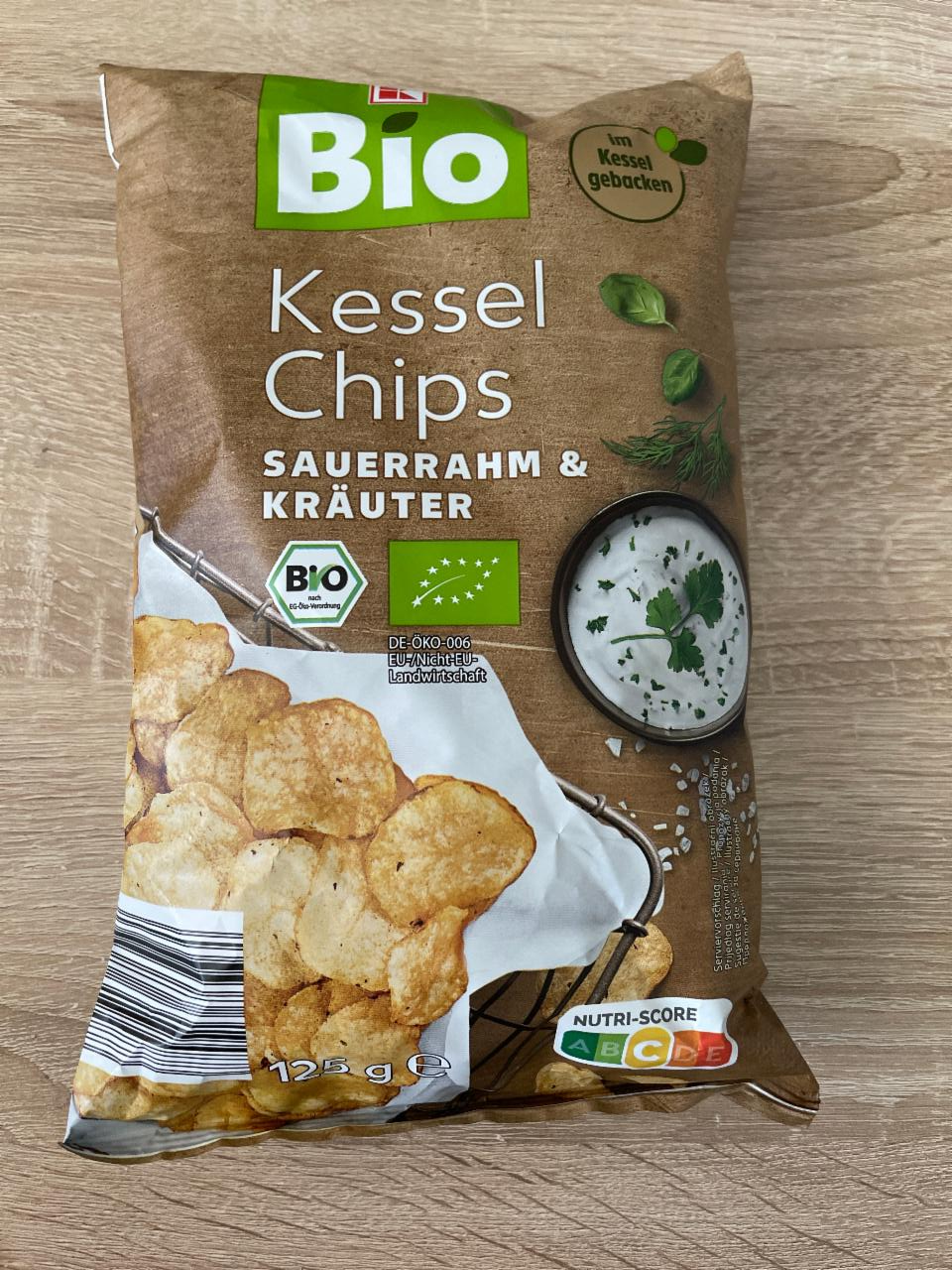 Fotografie - Kessel Chips Sauerrahm & Kräuter K-Bio