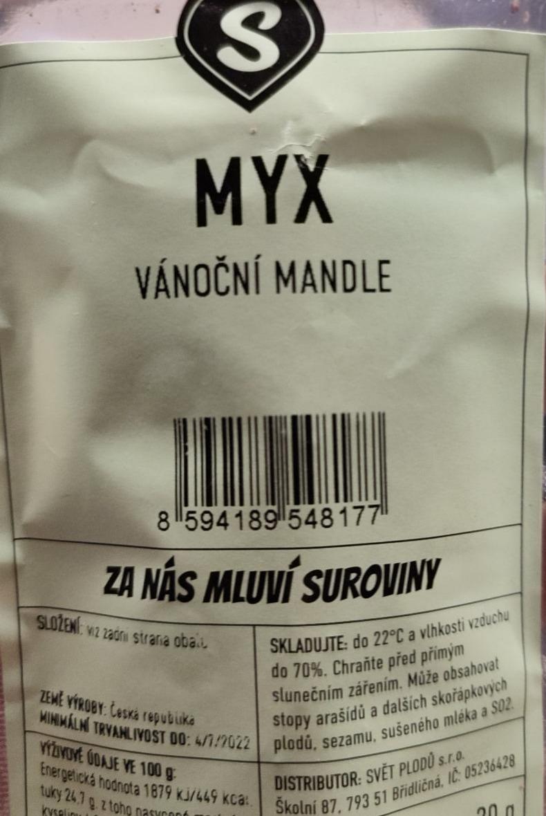 Fotografie - myx vánoční mandle