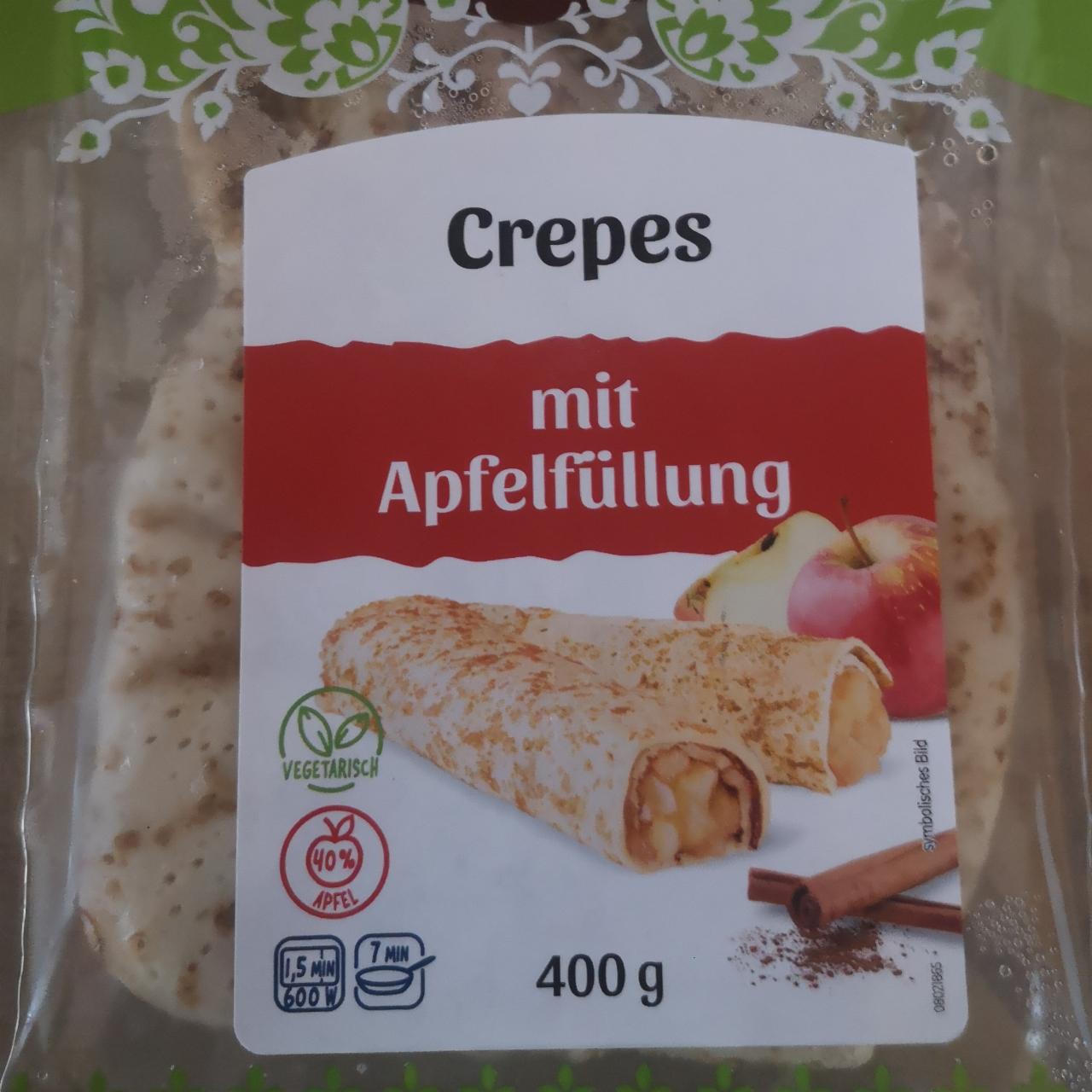 Fotografie - Crepes mit Apfelfüllung