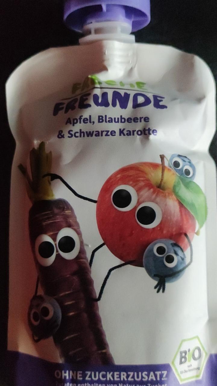 Fotografie - Bio Apfel, Blaubeere & Schwarze Karotte Freche Freunde