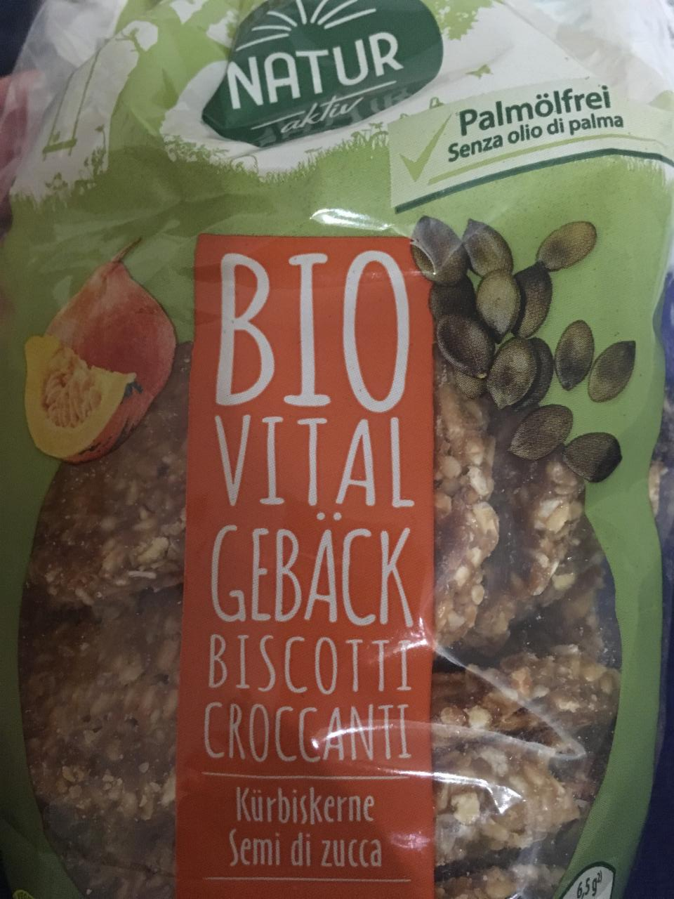 Fotografie - Bio Vital Gebäck Biscotti Croccanti Natur aktiv