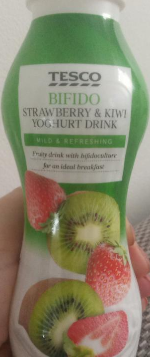 Fotografie - Tesco Bifido jogurtový drink jahoda kiwi